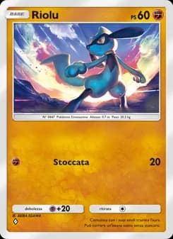 Riolu card in Italian