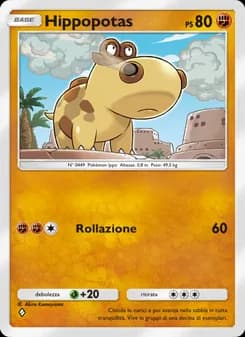Hippopotas card in Italian