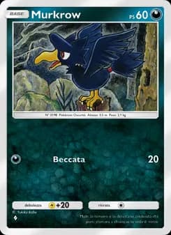 Murkrow card in Italian