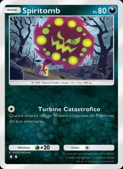 Spiritomb card in Italian