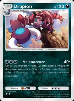 Drapion card in Italian