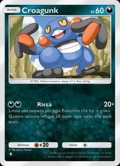 Croagunk card in Italian