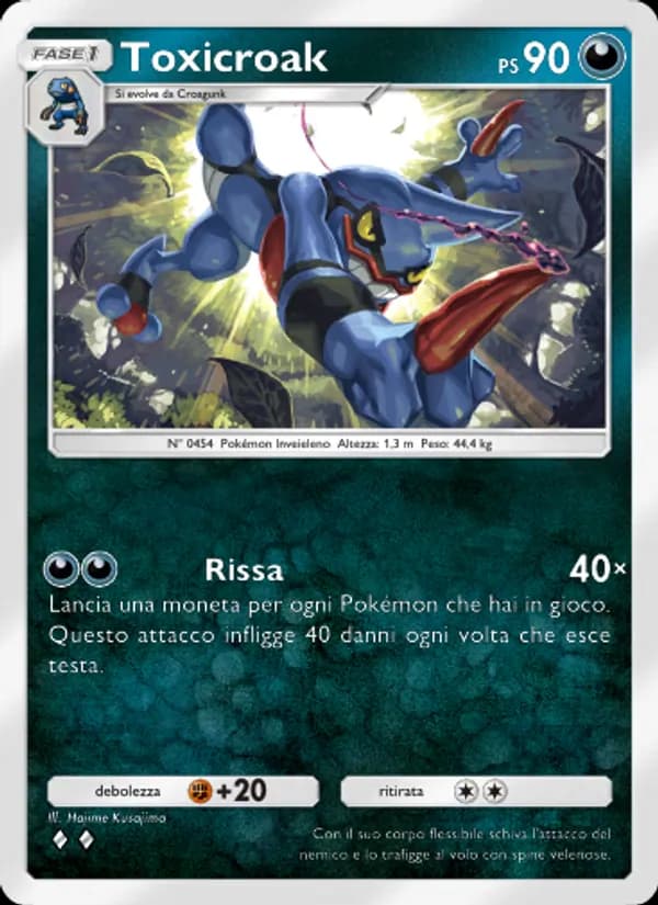 Toxicroak card in Italian