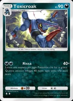 Toxicroak card in Italian