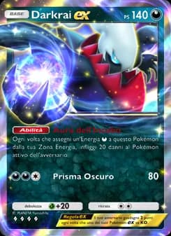 Darkrai-ex card in Italian