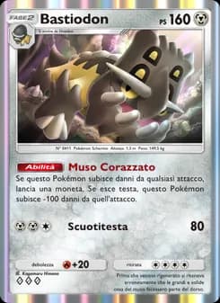 Bastiodon card in Italian