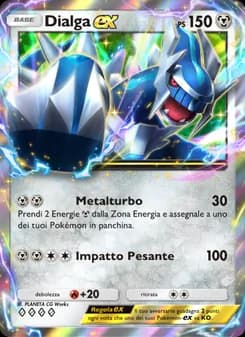 Dialga-ex card in Italian