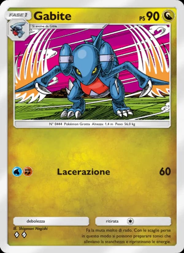 Gabite card in Italian