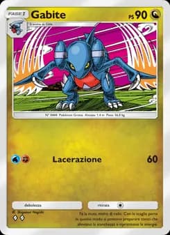 Gabite card in Italian