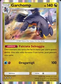 Garchomp card in Italian