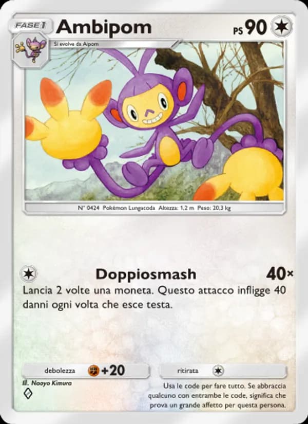 Ambipom card in Italian