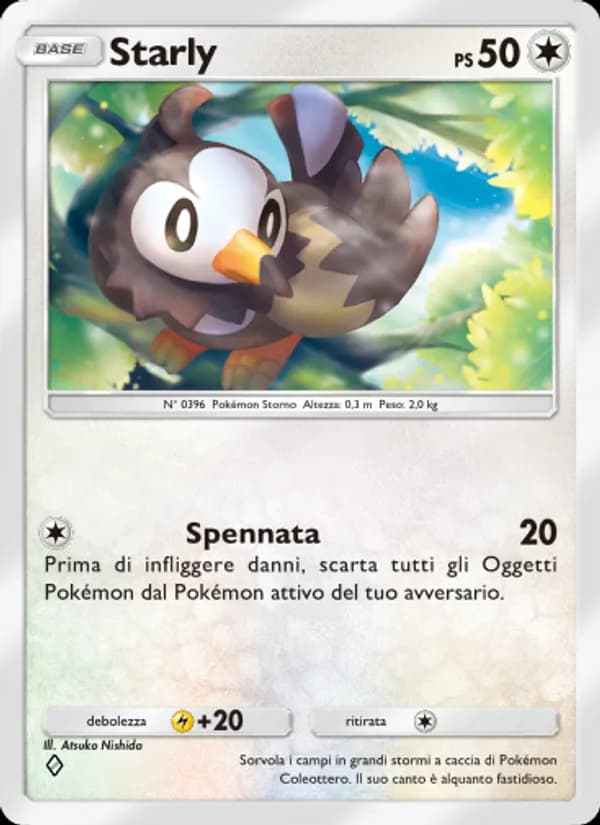 Starly card in Italian