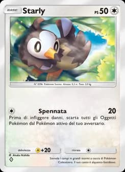 Starly card in Italian
