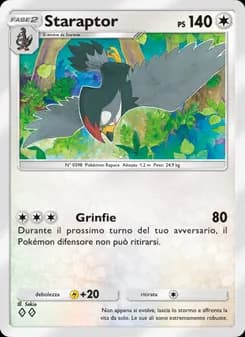 Staraptor card in Italian