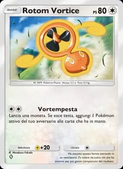 Rotom Vortice card in Italian