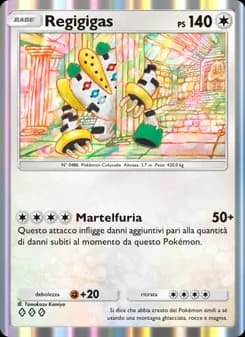 Regigigas card in Italian
