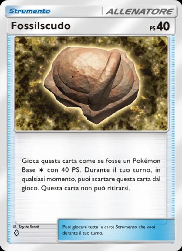 Fossilscudo card in Italian