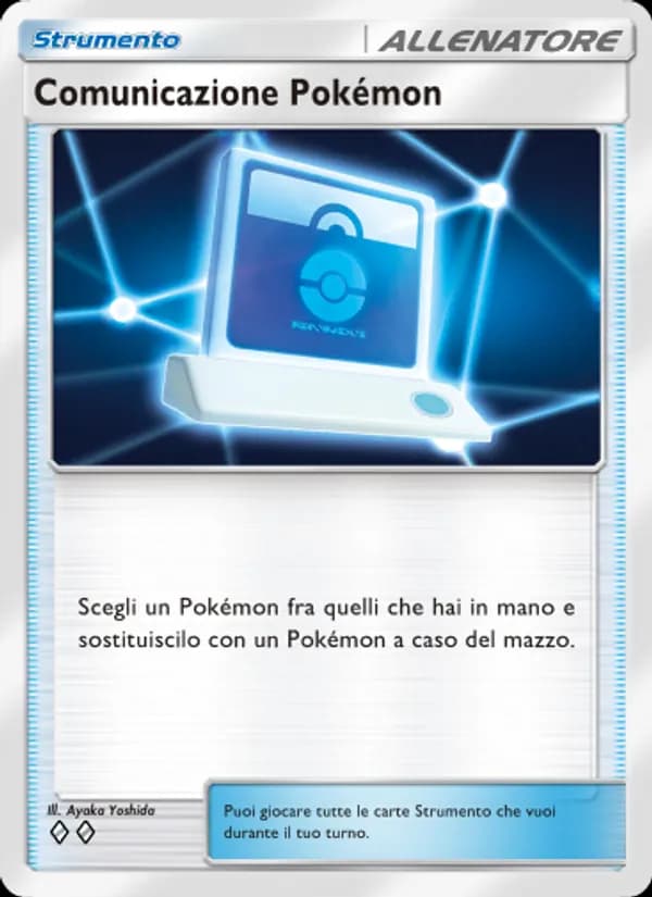 Comunicazione Pokémon card in Italian