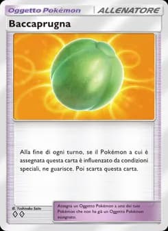Baccaprugna card in Italian