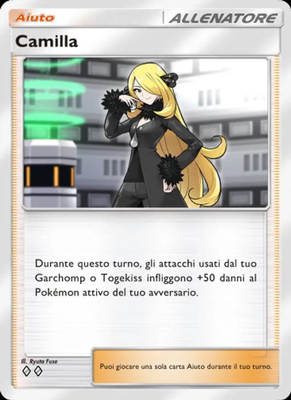 Camilla card in Italian