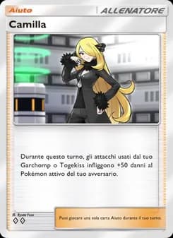 Camilla card in Italian