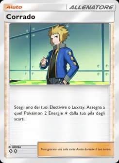 Corrado card in Italian