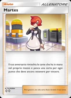 Martes card in Italian