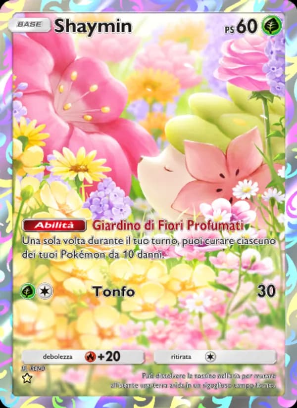 Shaymin card in Italian