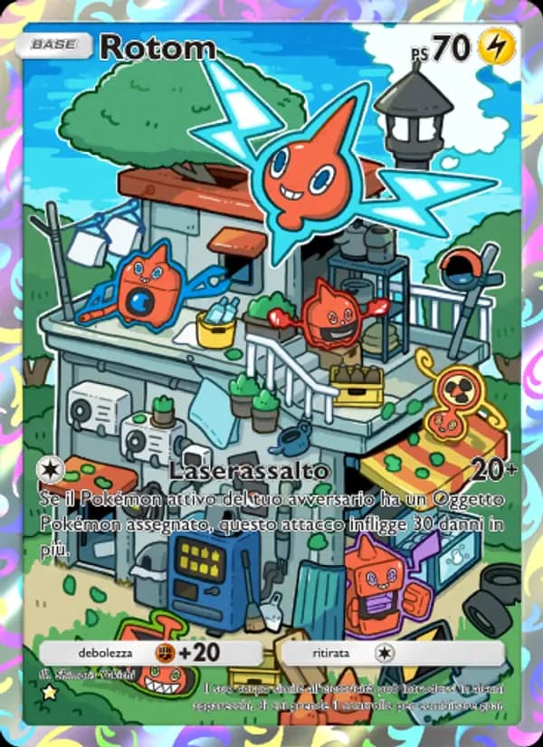 Rotom card in Italian