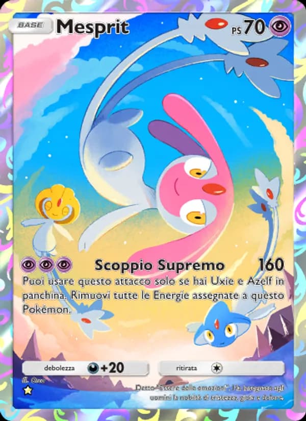 Mesprit card in Italian