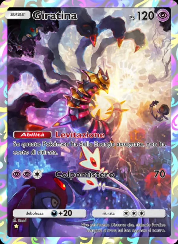 Giratina card in Italian