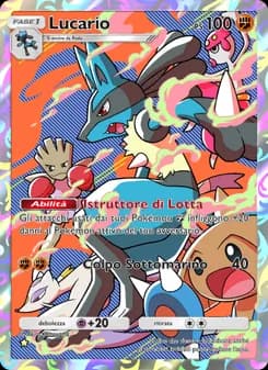 Lucario card in Italian