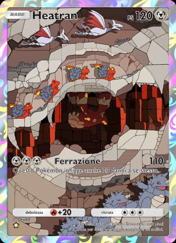 Heatran card in Italian