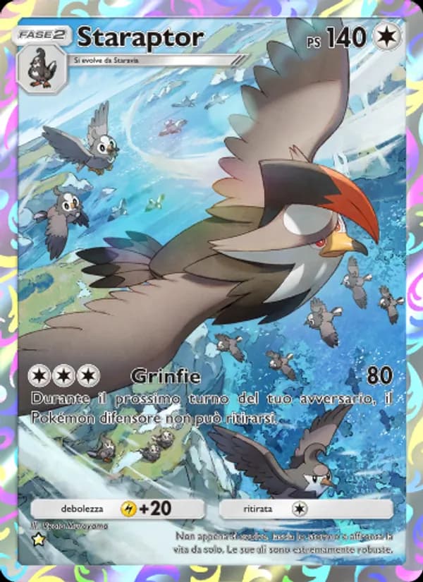 Staraptor card in Italian