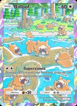 Bidoof card in Italian