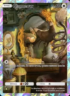 Glameow card in Italian