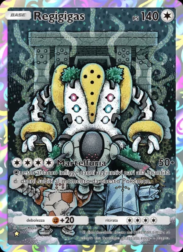 Regigigas card in Italian