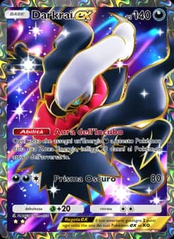 Darkrai-ex card in Italian