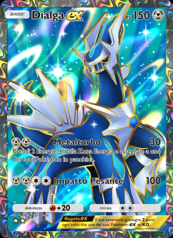 Dialga-ex card in Italian