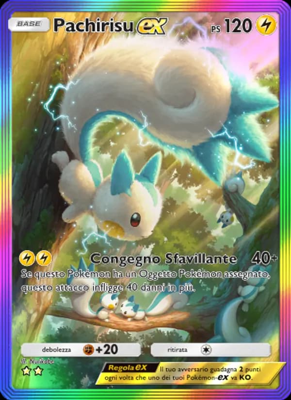 Pachirisu-ex card in Italian