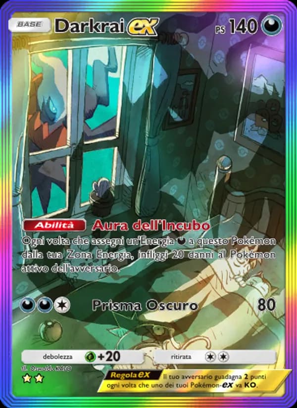 Darkrai-ex card in Italian