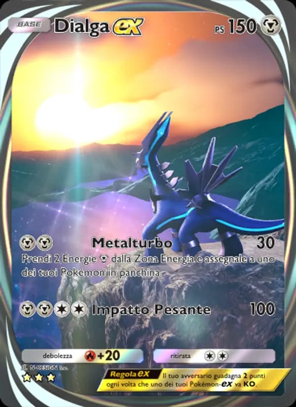 Dialga-ex card in Italian