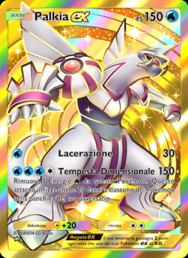 Palkia-ex card in Italian