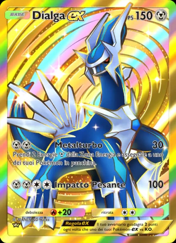 Dialga-ex card in Italian