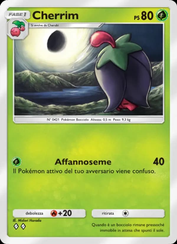 Cherrim card in Italian