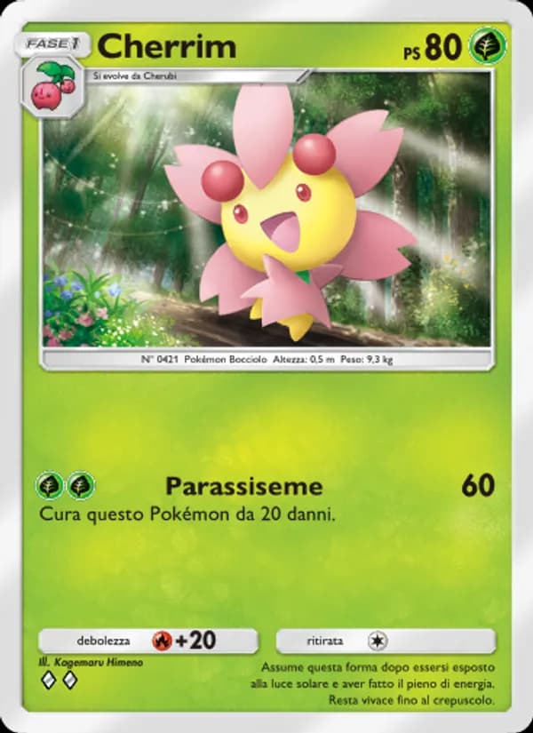 Cherrim card in Italian
