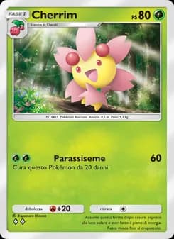 Cherrim card in Italian
