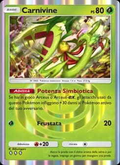 Carnivine card in Italian