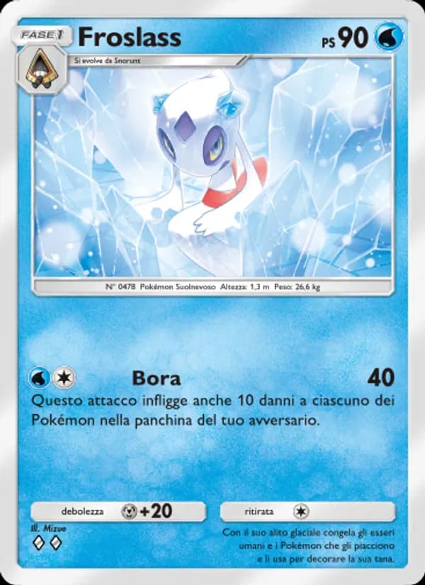 Froslass card in Italian
