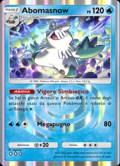 Abomasnow card in Italian
